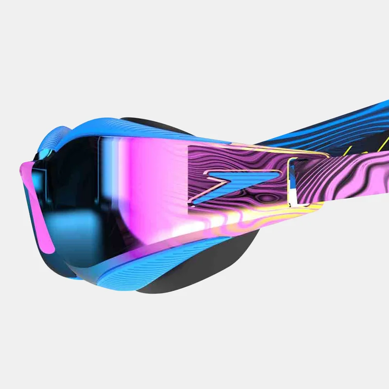 speedo Blue Fastskin Hyper Elite Mirrored Swimming Goggles  | Best Price UAE